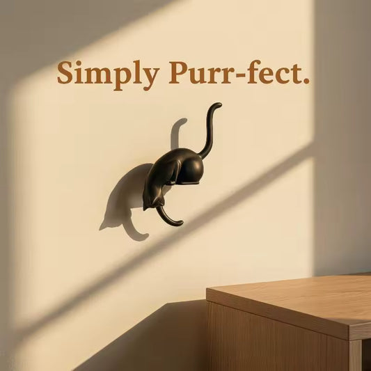 FelineHooks™ | Decoratieve 3D Kattenhaak
