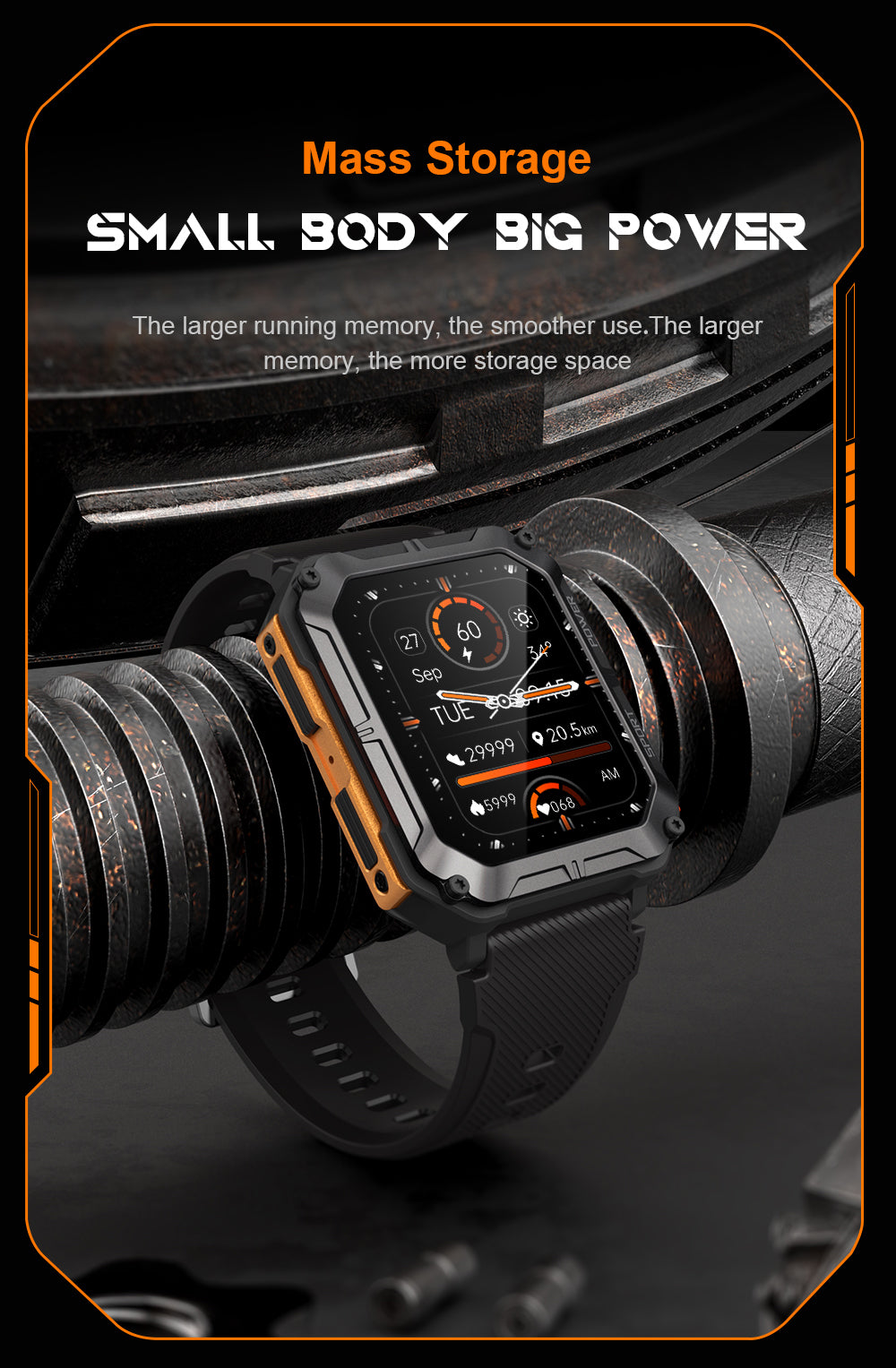 One Watch - Onverwoestbaar Smartwatch Waterbestendig