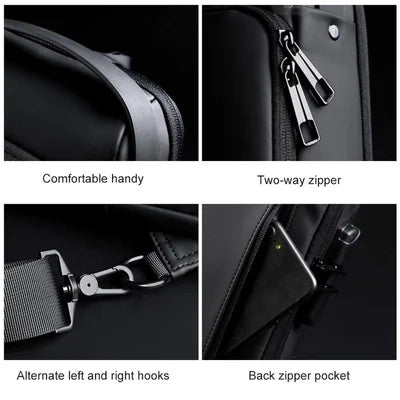 Cross Bag | Nieuw Design Crossbody SideBag Anti-Theft met Lader