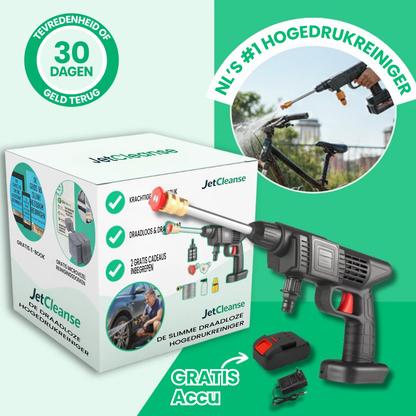 JetCleanse | Snoerloze hogedruk-reiniger