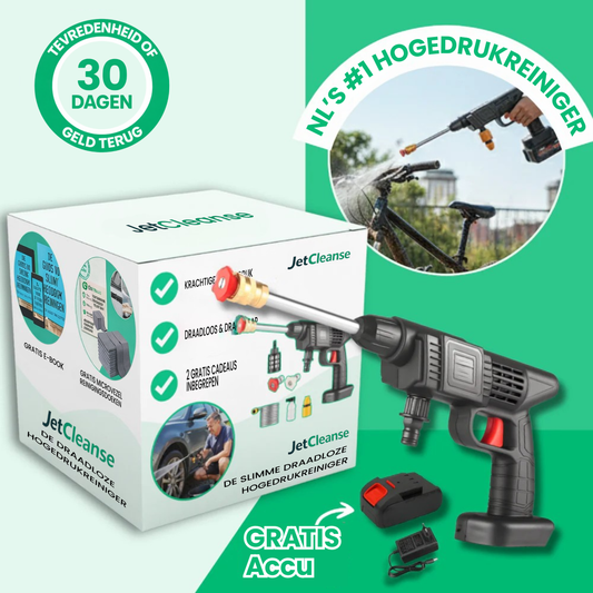 JetCleanse | Snoerloze hogedruk-reiniger