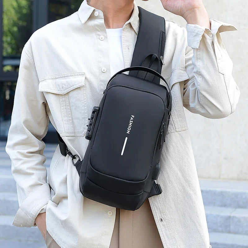 Cross Bag | Nieuw Design Crossbody SideBag Anti-Theft met Lader