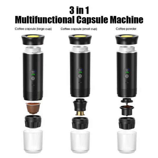 NÖVA™ Draagbare Espressomachine 3-in-1 – Oplaadbaar & Zelfverwarmend