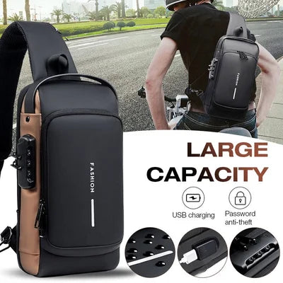 Cross Bag | Nieuw Design Crossbody SideBag Anti-Theft met Lader