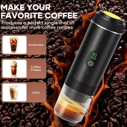 NÖVA™ Draagbare Espressomachine 3-in-1 – Oplaadbaar & Zelfverwarmend