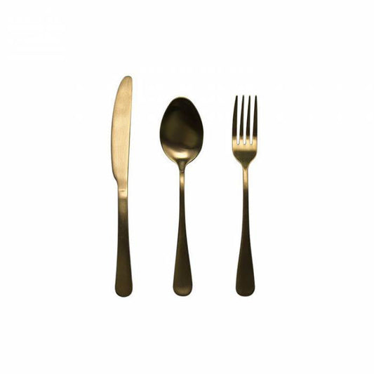 Bestek 3-delig goud