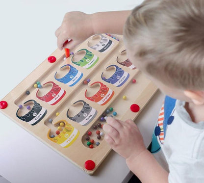 MagneticMaze - Kleur en Nummer Doolhof Speelgoed