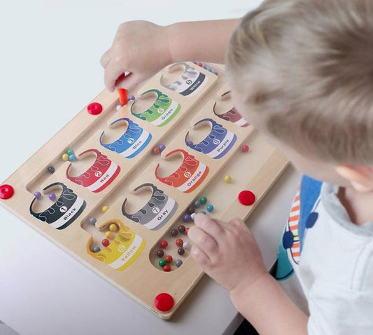 MagneticMaze - Kleur en Nummer Doolhof Speelgoed