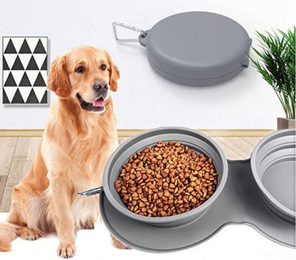 DogCat Travel Diner - Draagbaar Huisdieren Kom Set