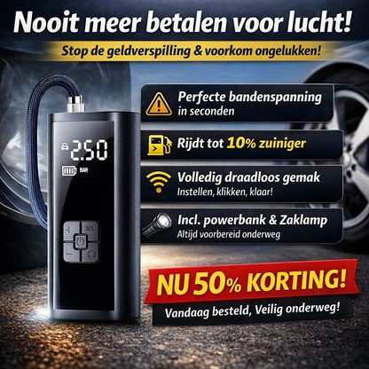 AirPump™  Bespaar direct op brandstof en luchtkosten