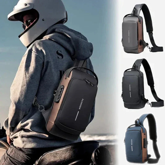 Cross Bag | Nieuw Design Crossbody SideBag Anti-Theft met Lader