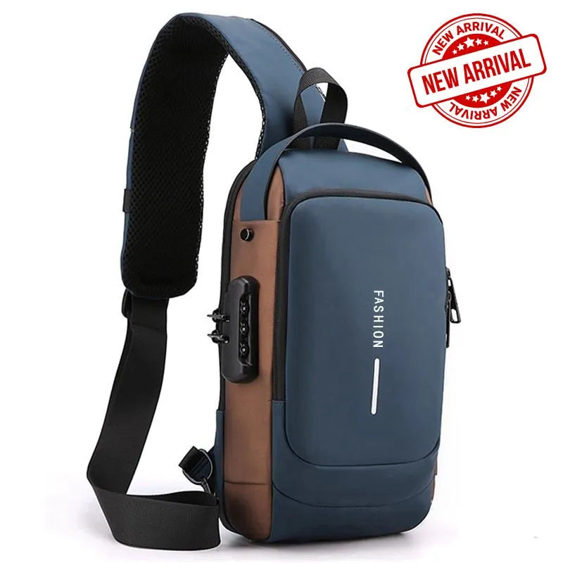 Cross Bag | Nieuw Design Crossbody SideBag Anti-Theft met Lader