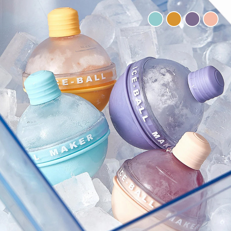 Creatieve ijsblokjes (set van 4 stuks: geel-blauw-roze-paars) - Cool & gezond - Ijsbes