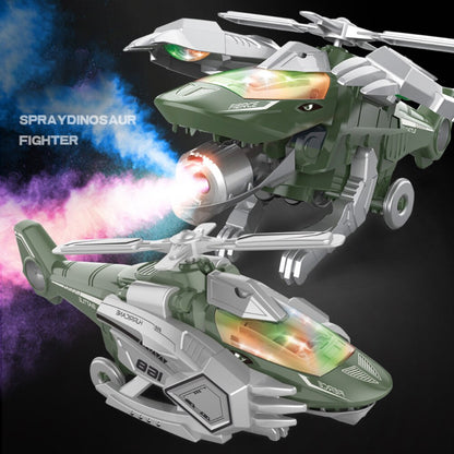 Dino - LED Transformerende Dinosaurus Helikopter Speelgoed