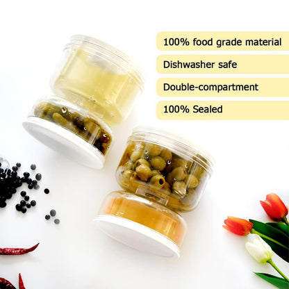 PickleJar - Pickle En Olives Pot Container Met Zeef