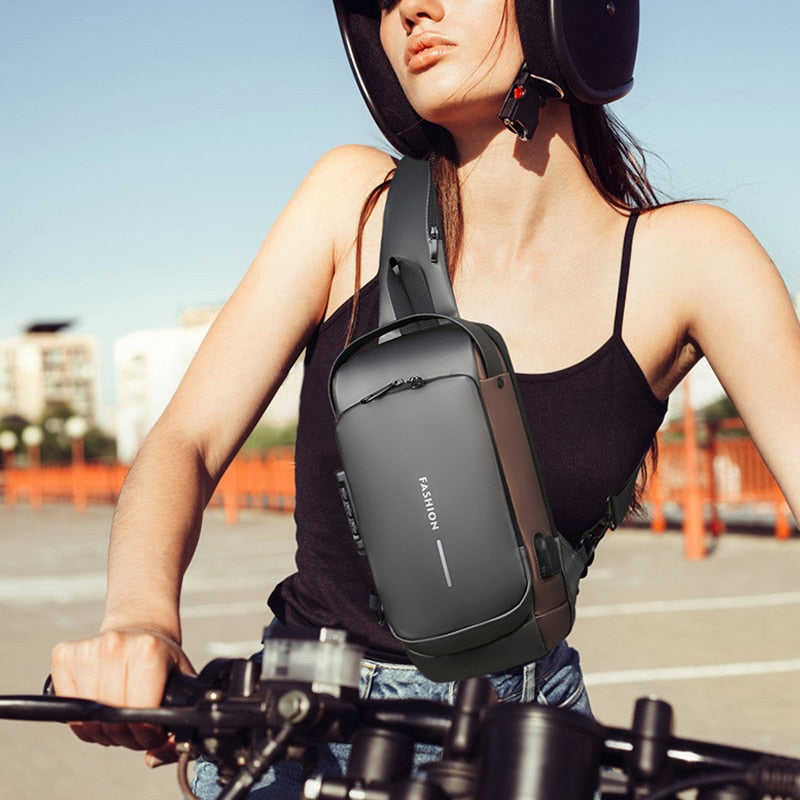 Cross Bag | Nieuw Design Crossbody SideBag Anti-Theft met Lader