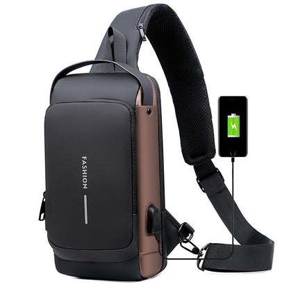 Cross Bag | Nieuw Design Crossbody SideBag Anti-Theft met Lader