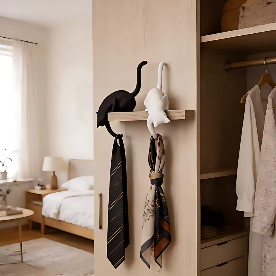 FelineHooks™ | Decoratieve 3D Kattenhaak