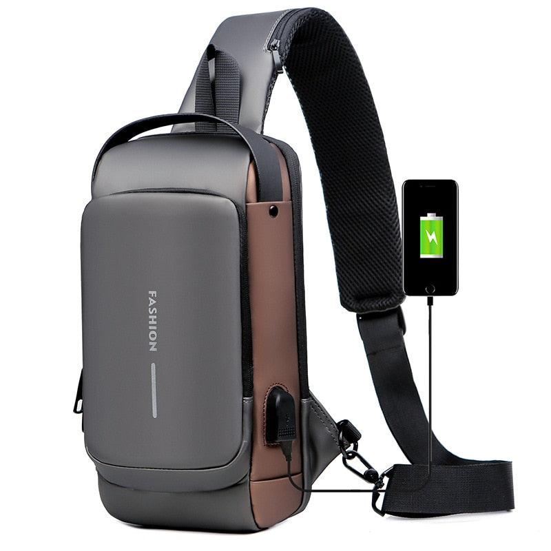 Cross Bag | Nieuw Design Crossbody SideBag Anti-Theft met Lader