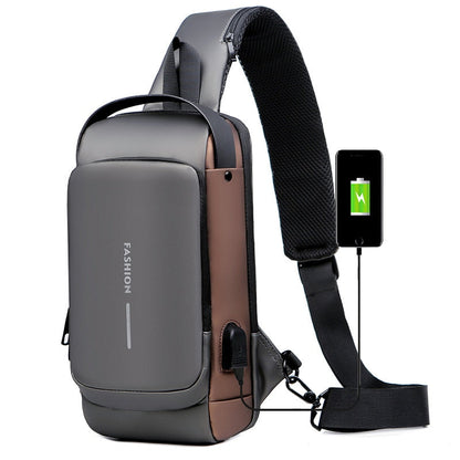 Cross Bag | Nieuw Design Crossbody SideBag Anti-Theft met Lader