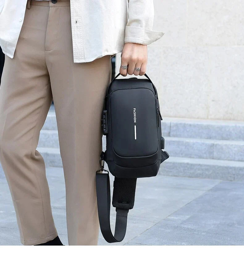 Cross Bag | Nieuw Design Crossbody SideBag Anti-Theft met Lader