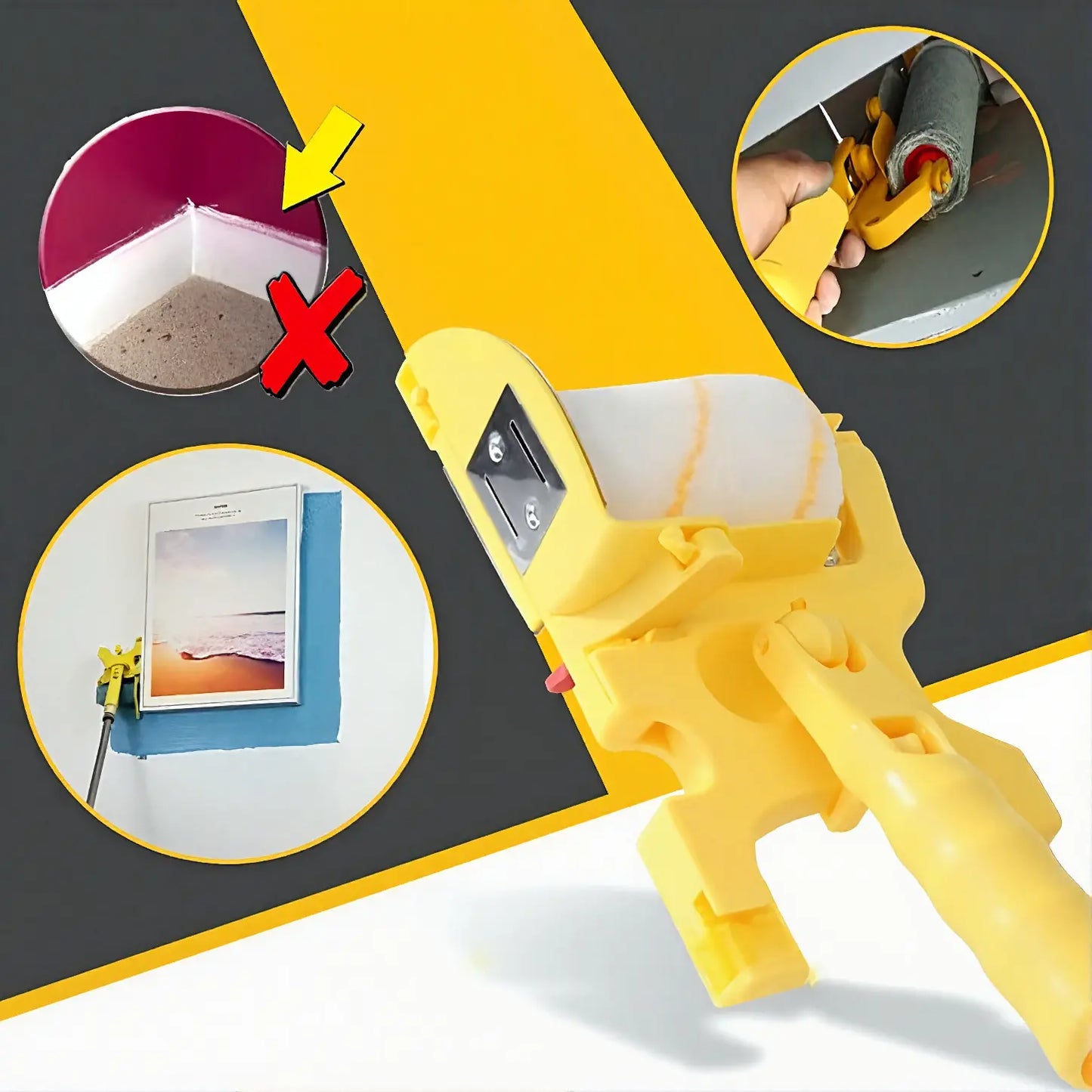CleanLine™ Verfroller met Geleider voor randen