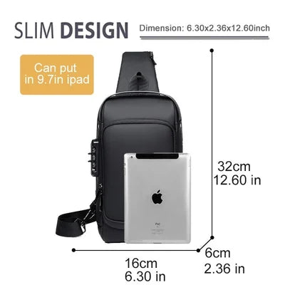 Cross Bag | Nieuw Design Crossbody SideBag Anti-Theft met Lader