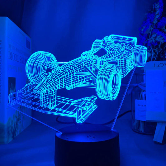 LedNousa Formule-1 3D Illusie Lamp met Kleur Modus