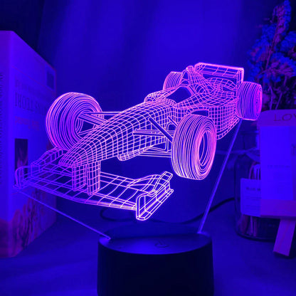LedNousa Formule-1 3D Illusie Lamp met Kleur Modus
